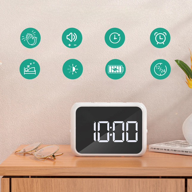 Digitalt vækkeur med to separate alarmer