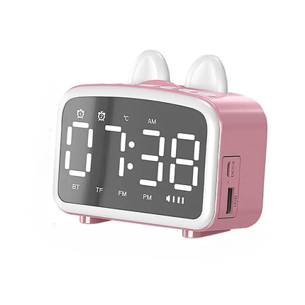 Smart digitalt kanin vækkeur med Bluetooth