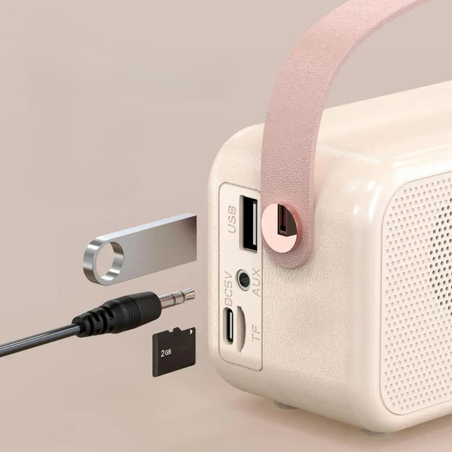 Vintage smart vækkeur med radio til børn