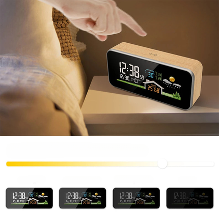 Smart digitalt vækkeur med vejrstation