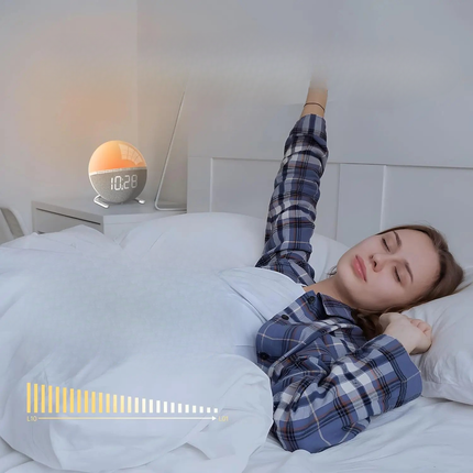 Vækkeur med solopgangs simulator lys