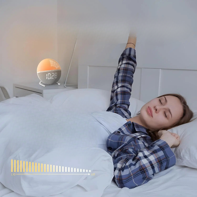 Vækkeur med solopgangs simulator lys