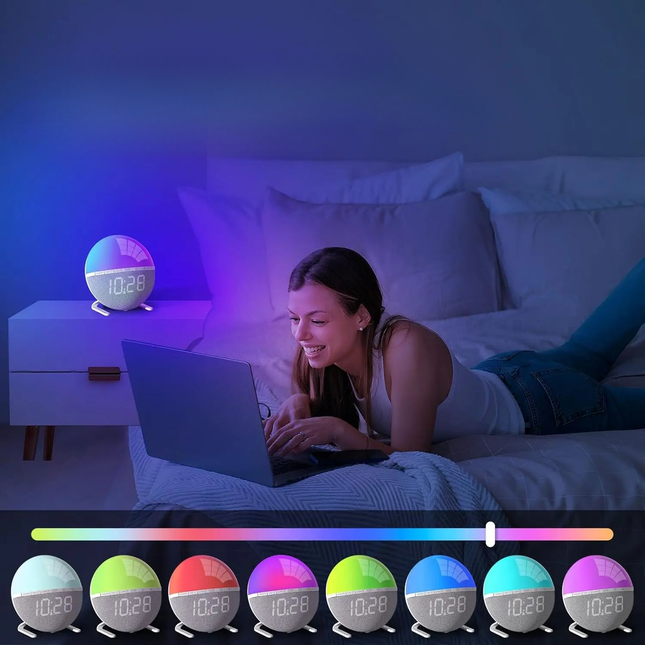 Vækkeur med solopgangs simulator lys