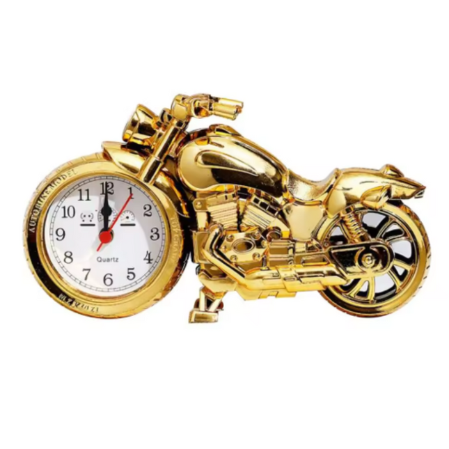 Vintage vækkeur i motorcykel design