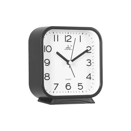 Klassisk firkantet analogt vækkeur til bordet