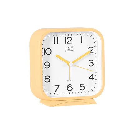 Klassisk firkantet analogt vækkeur til bordet