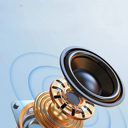 Radiovækkeur med bluetooth og farvet lys