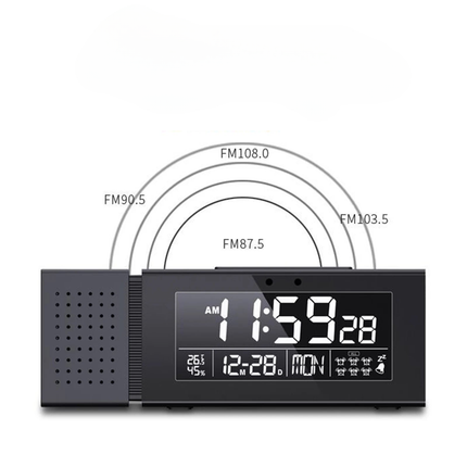 Digital clockradio med justerbart lys