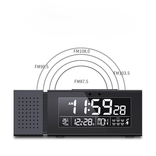 Digital clockradio med justerbart lys