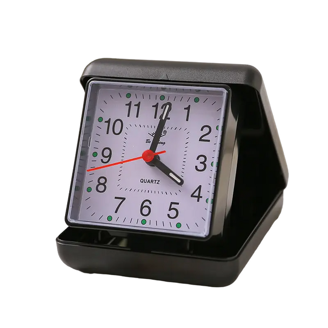 Lille klassisk analogt rejsevækkeur