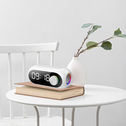 Clockradio med Bluetooth og farvet lys