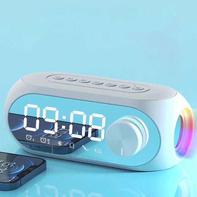 Clockradio med Bluetooth og farvet lys