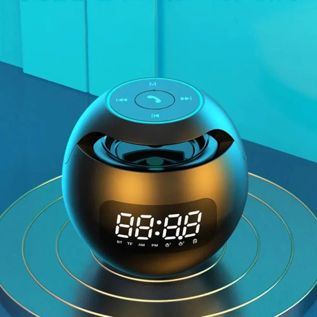 Rund clockradio med RGB lys