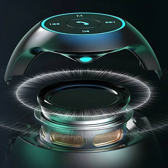 Rund clockradio med RGB lys