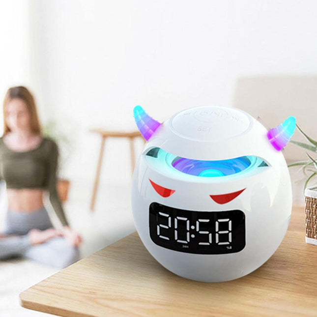 Sjov clockradio med Bluetooth højtaler