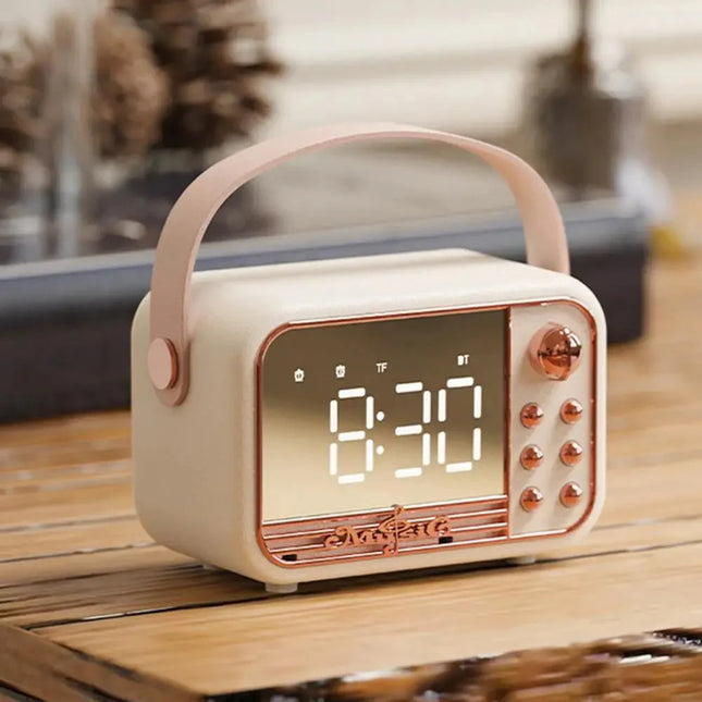 Vintage smart vækkeur med radio til børn