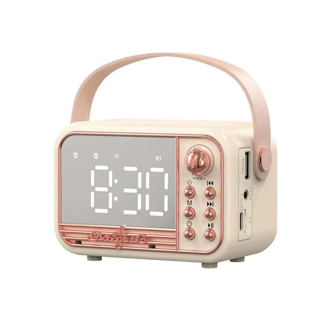 Vintage smart vækkeur med radio til børn