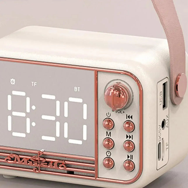 Vintage smart vækkeur med radio til børn