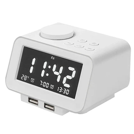 Kompakt digital clockradio med FM-radio