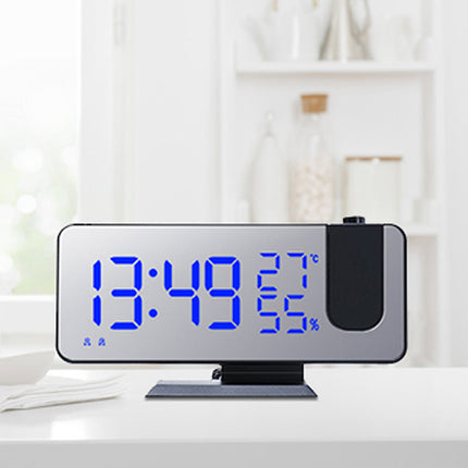 Moderne clockradio med projektion af tid