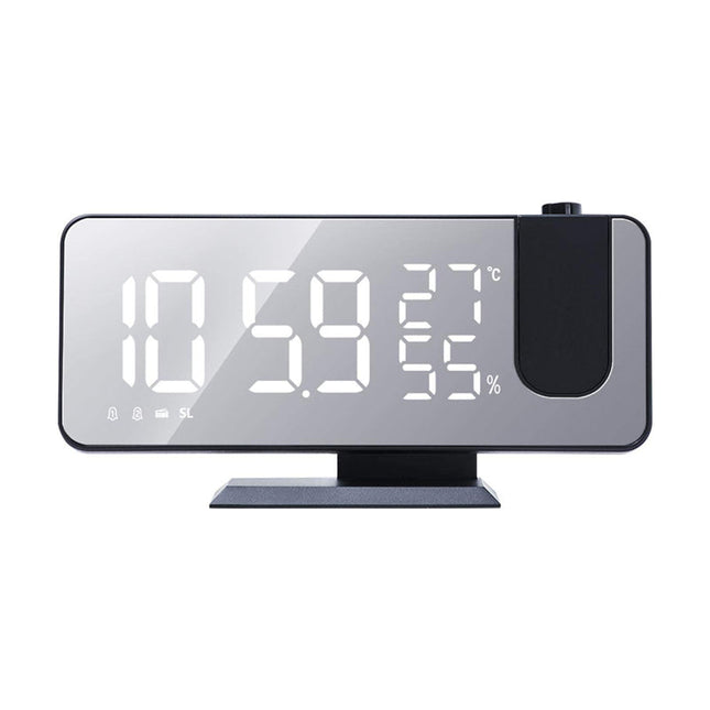 Clockradio med projektor og termometer