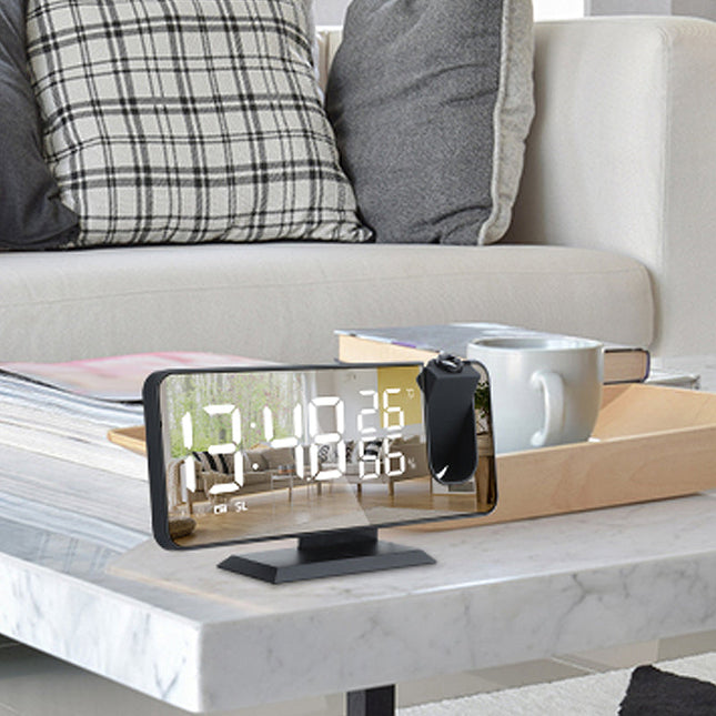 Clockradio med projektor og termometer