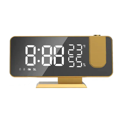 Design clockradio med projektor og spejl