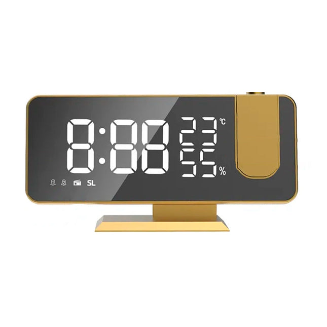 Design clockradio med projektor og spejl