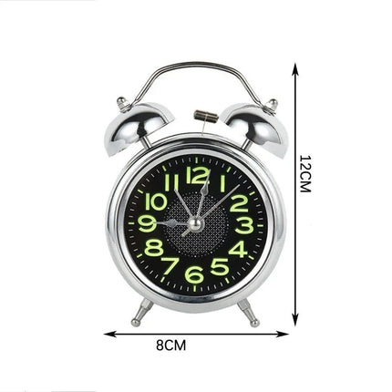 Analogt vækkeur med lysende tal