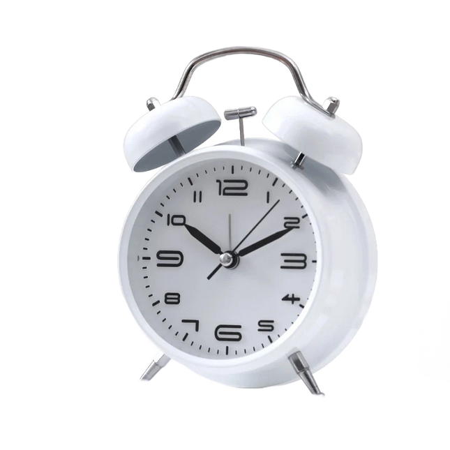 Klassisk vækkeur med dobbeltklokke til unge