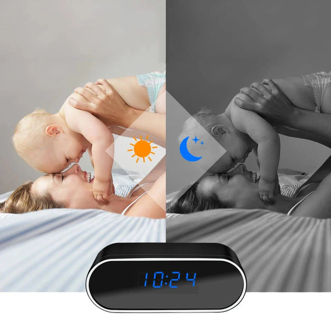 Digitalt vækkeur med skjult HD kamera