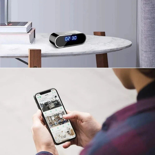 Digitalt vækkeur med skjult HD kamera