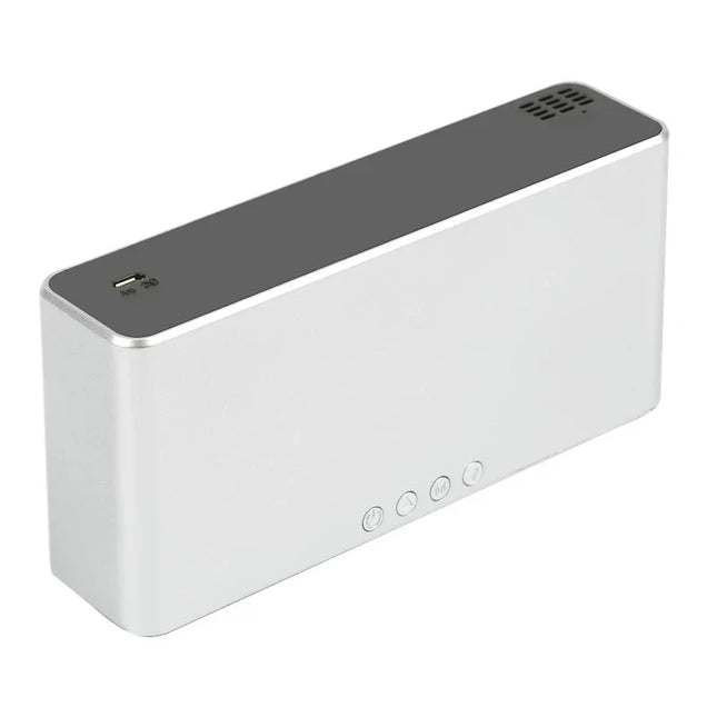 Vækkeur med trådløs opladning og spejl