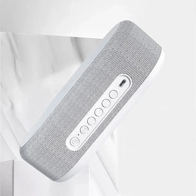 Bluetooth vækkeur i stof med oplader