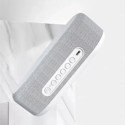 Bluetooth vækkeur i stof med oplader