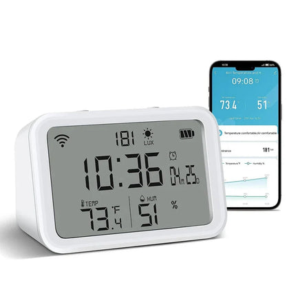Smart digital vejrstation med vækkeur