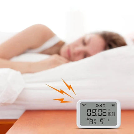 Smart digital vejrstation med vækkeur