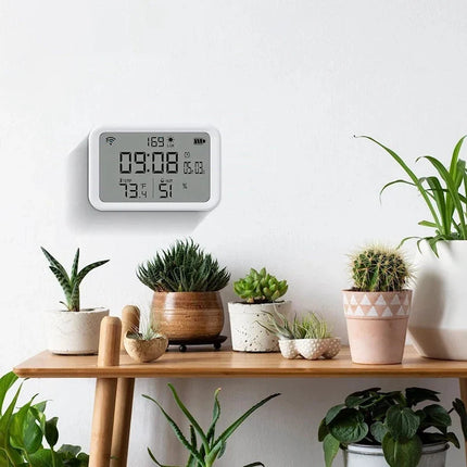 Smart digital vejrstation med vækkeur