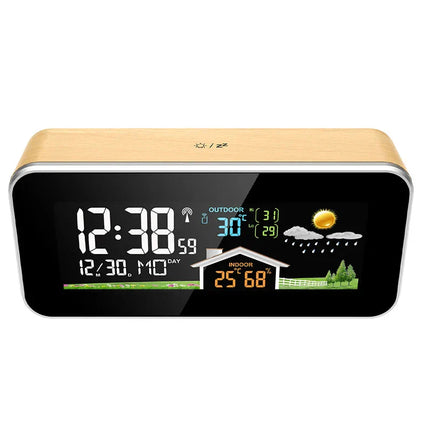 Smart digitalt vækkeur med vejrstation