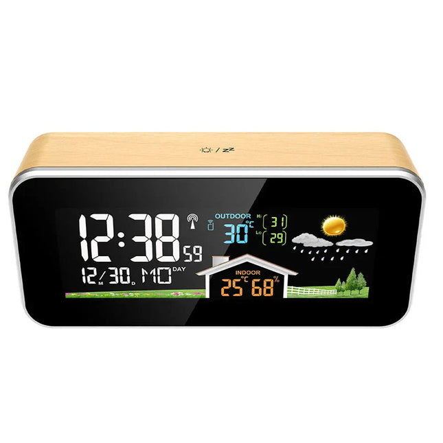 Smart digitalt vækkeur med vejrstation