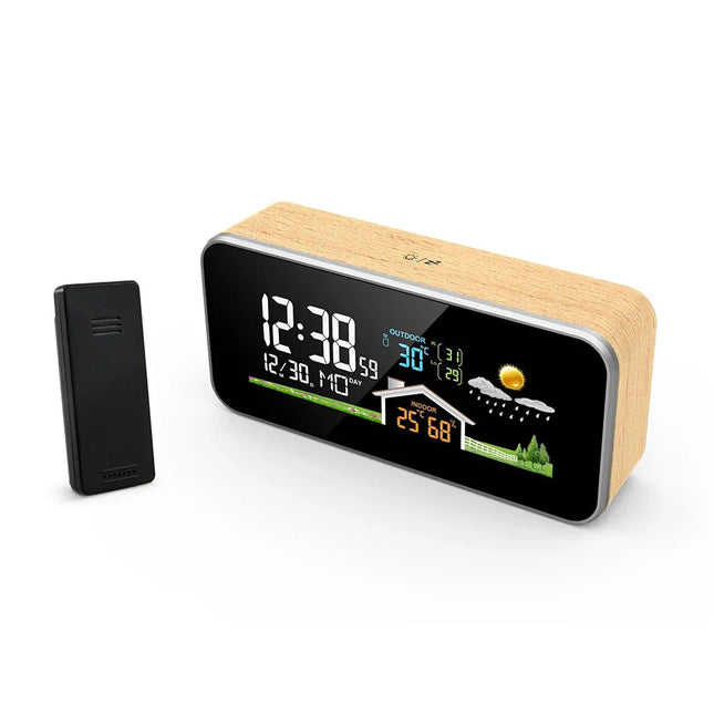 Smart digitalt vækkeur med vejrstation