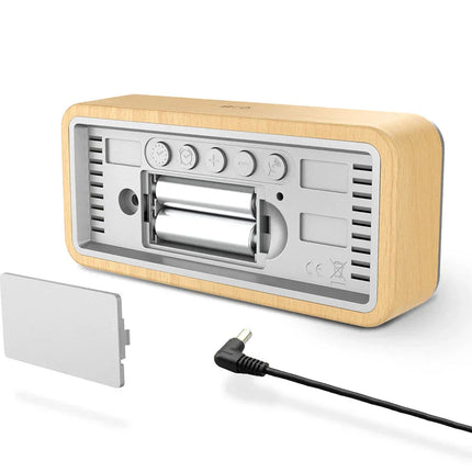 Smart digitalt vækkeur med vejrstation