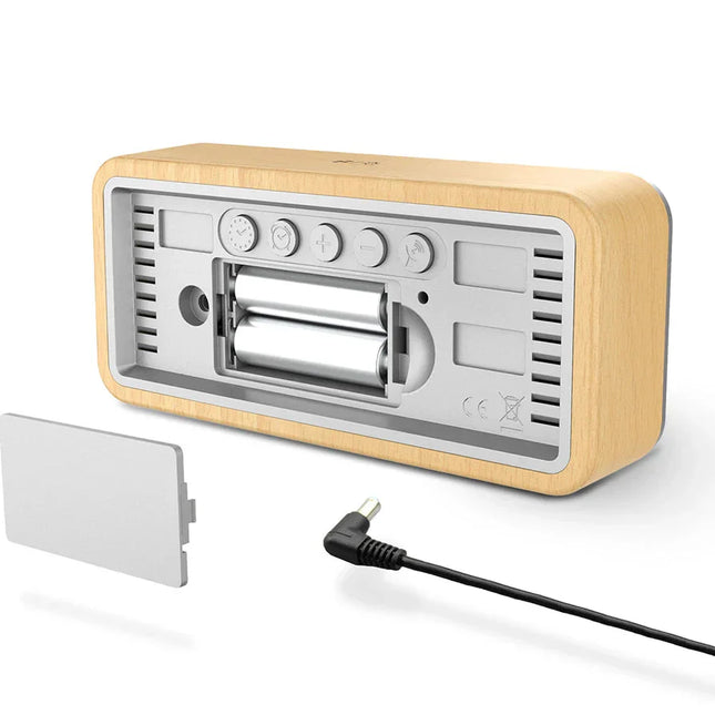 Smart digitalt vækkeur med vejrstation