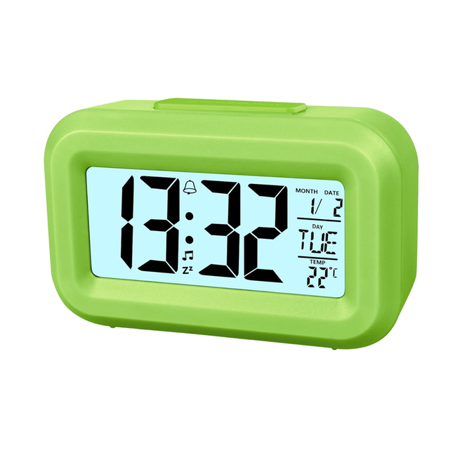 Lille rejsevækkeur med snooze funktion