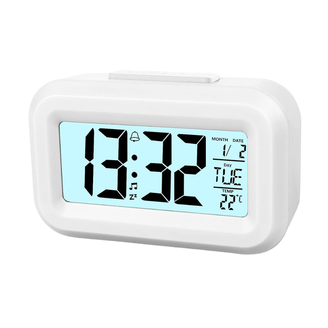 Lille rejsevækkeur med snooze funktion