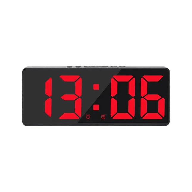 Moderne digitalt vækkeur med LED display