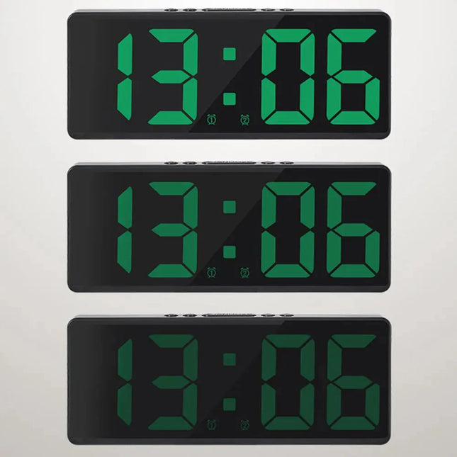 Moderne digitalt vækkeur med LED display