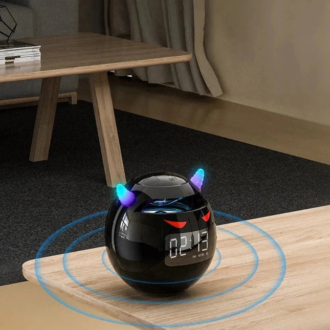 Sjovt djævel vækkeur med Bluetooth
