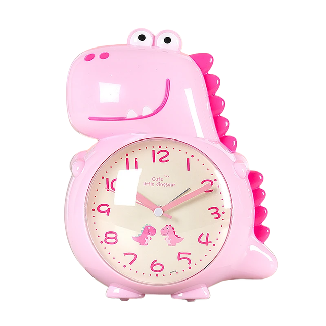 Analogt dinosaur børnevækkeur med visere