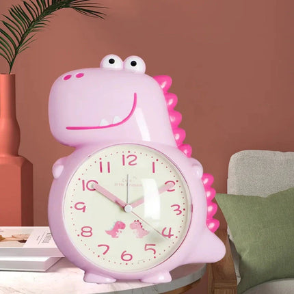 Analogt dinosaur børnevækkeur med visere